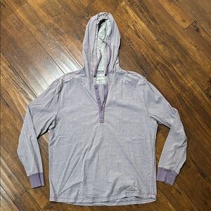 Purple Nuco Hooded Long Sleeve Lightweight Shirt